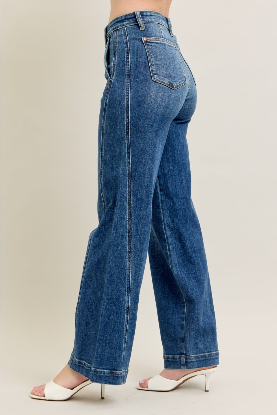 Judy Blue Jeans - High Waisted Trouser Wide Leg