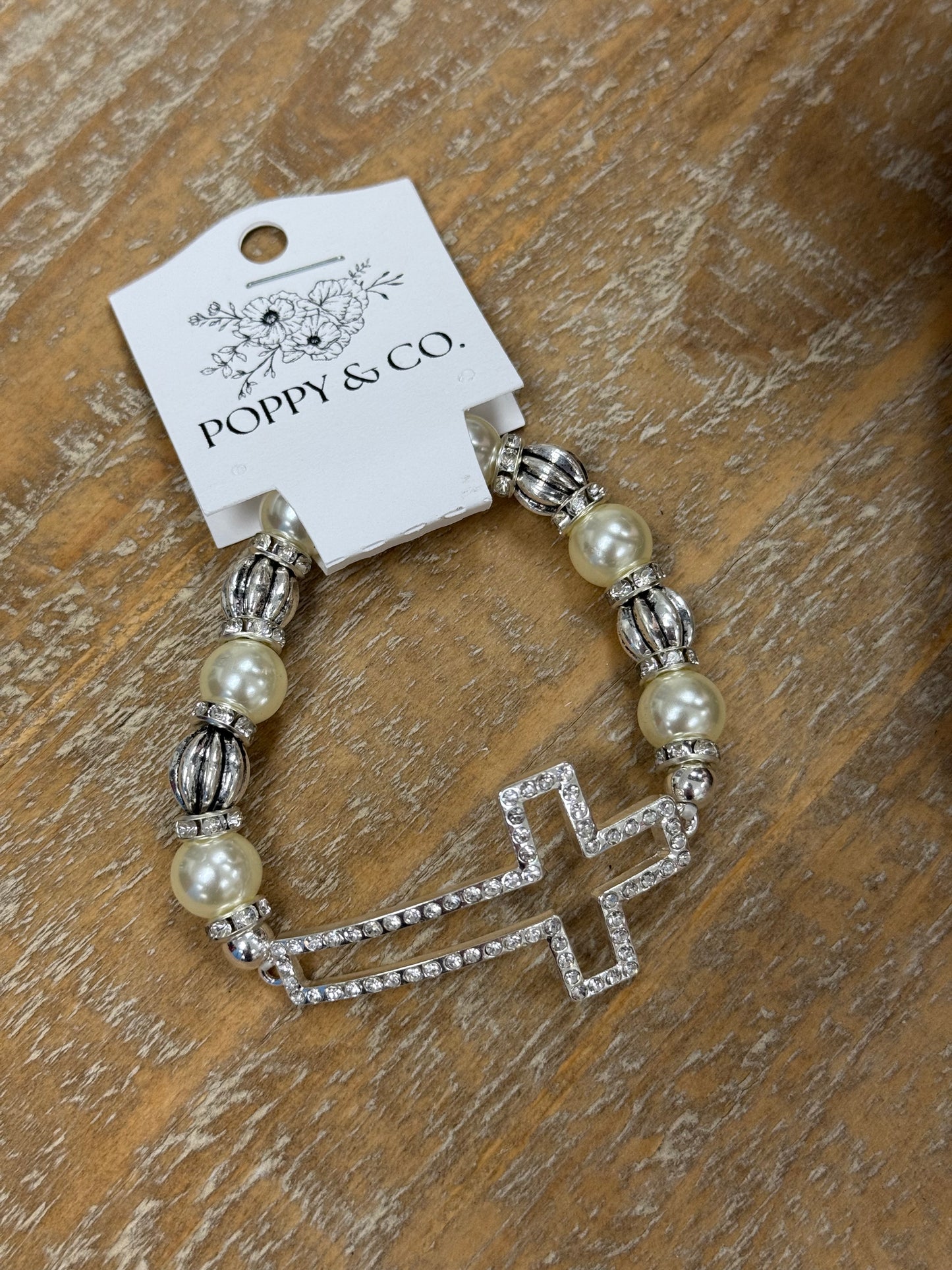 The Diana Bracelet - Silver/Pearl