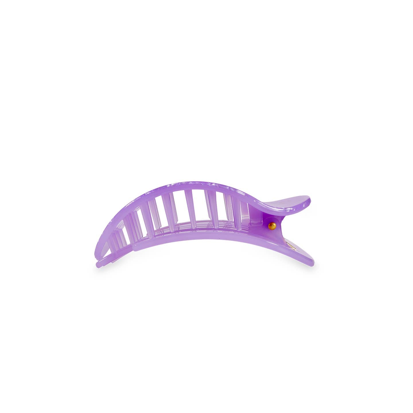 TELETIES - Small Flat Round Clip - Lavender Mist