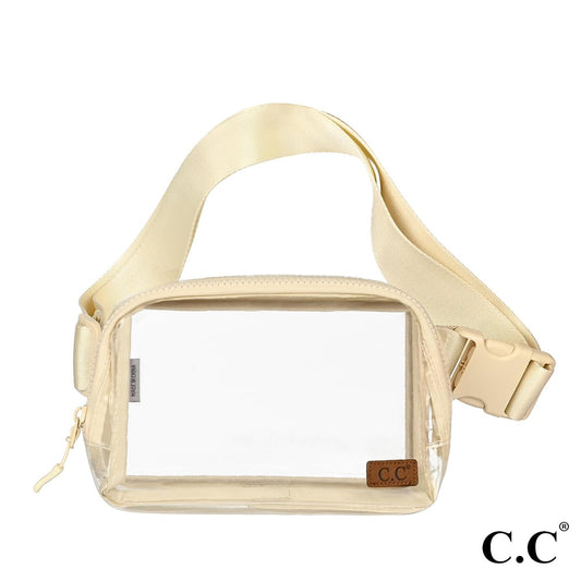 The CC Clear Belt Bag - Beige