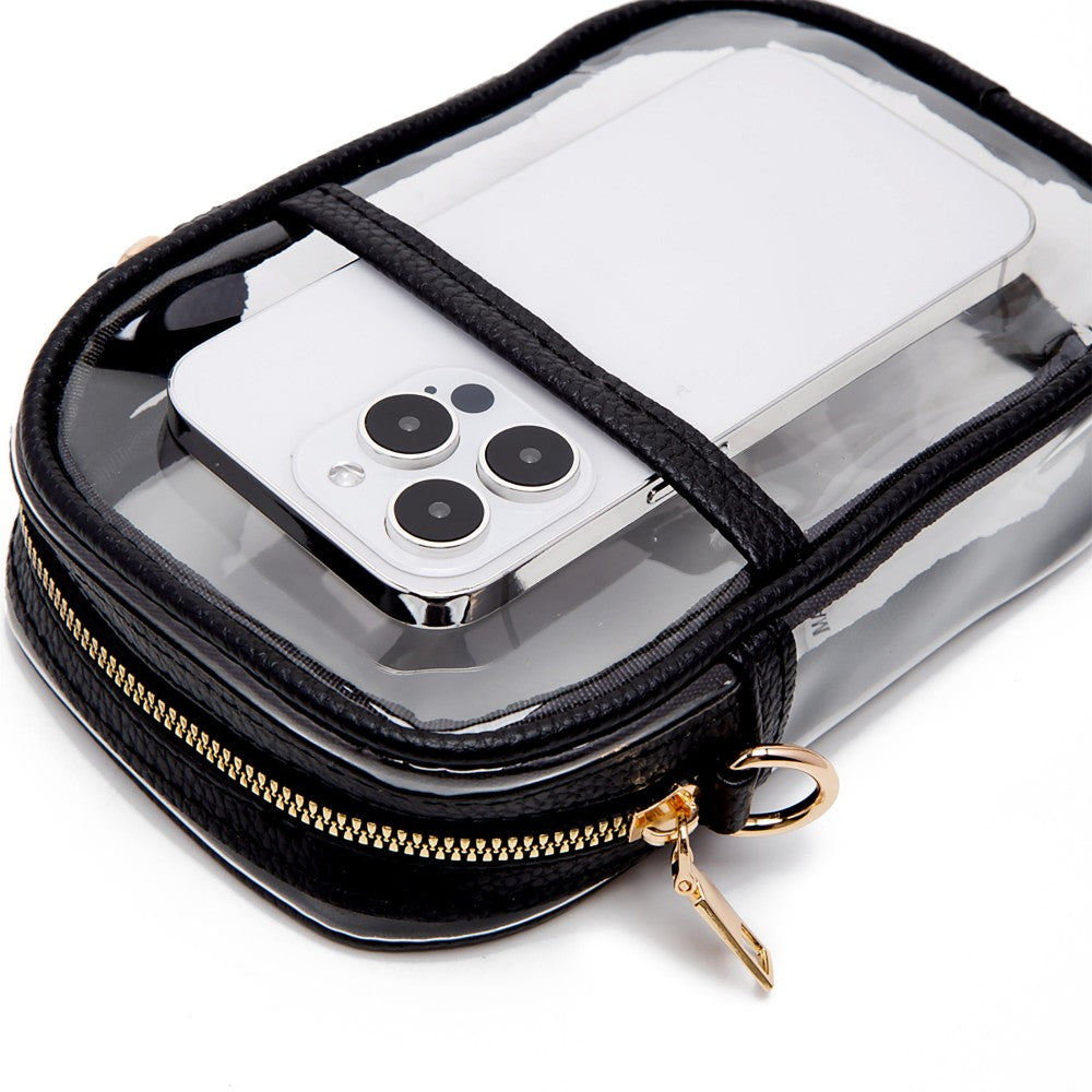 The Lizzy Clear Crossbody Bag - White