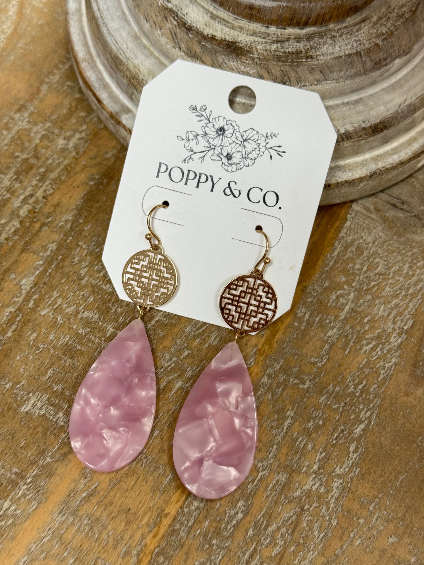 The Madge Earrings - Pink