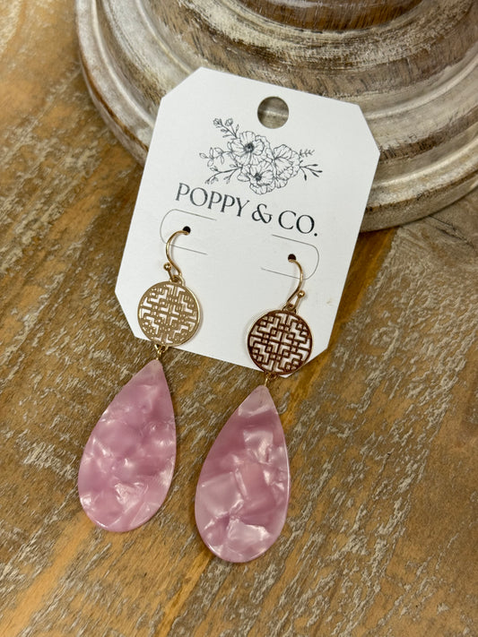 The Madge Earrings - Pink