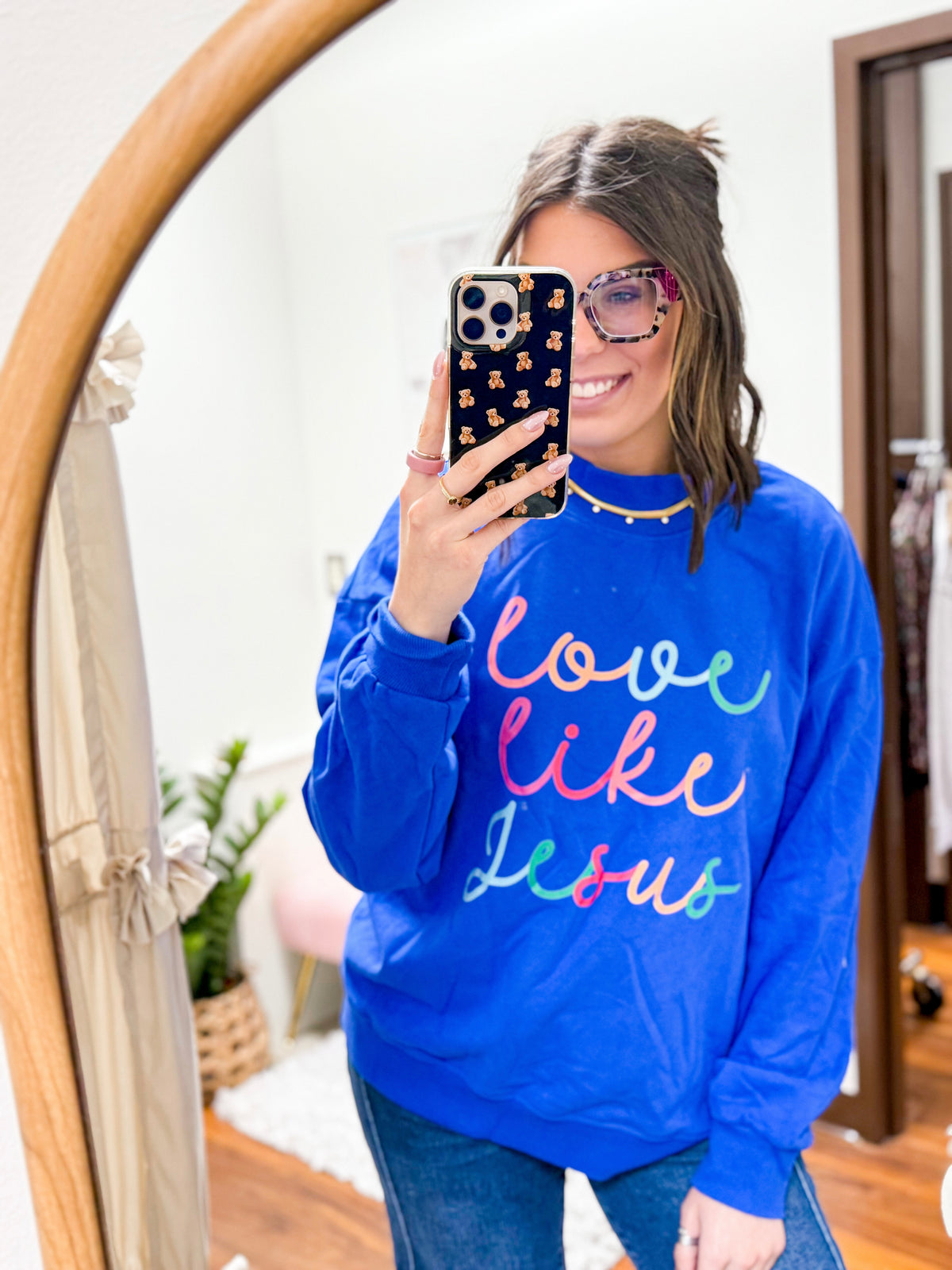 The Love Like Jesus Mock Neck Sweatshirt