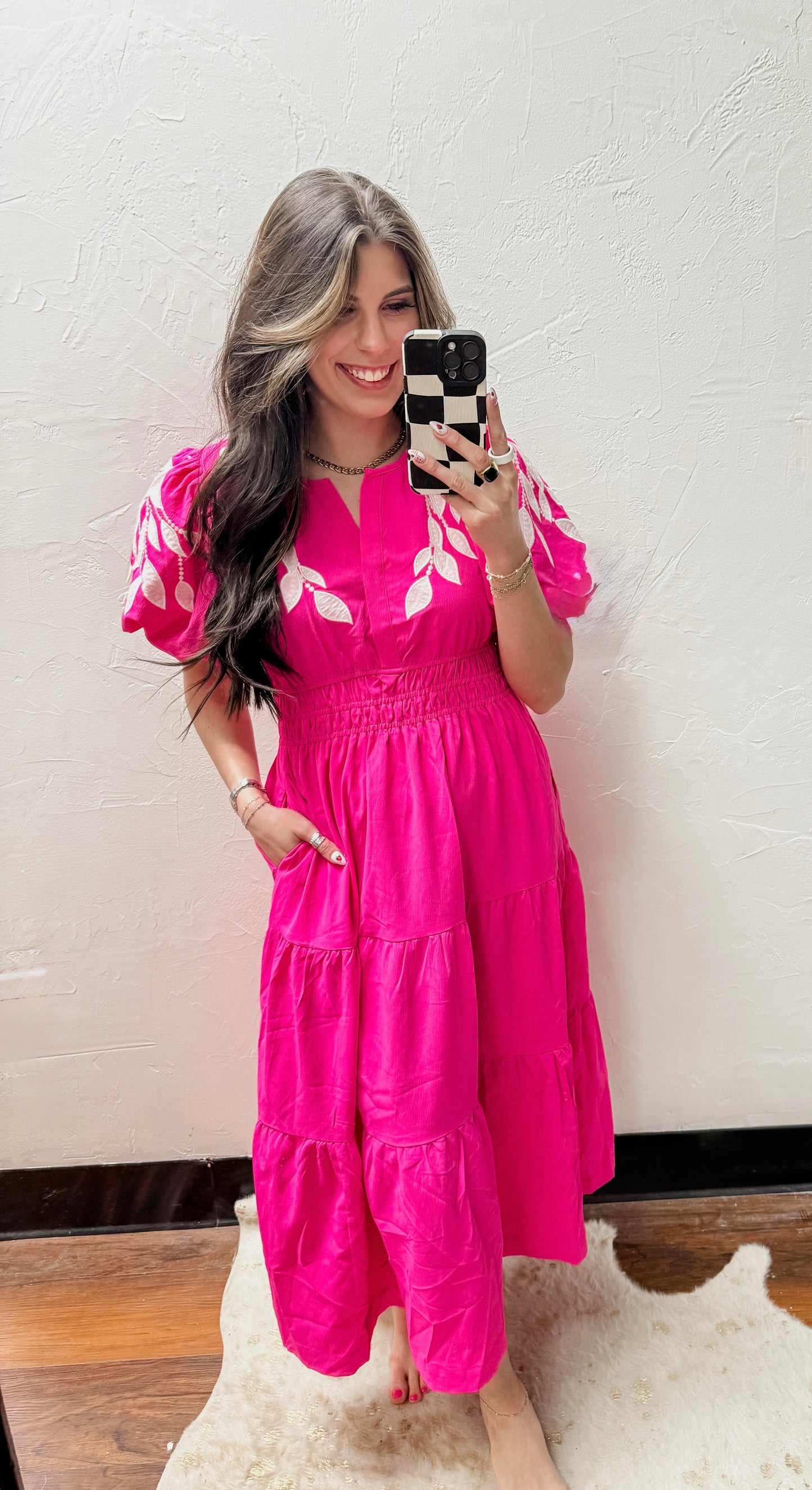 The Charli Dress - Hot Pink