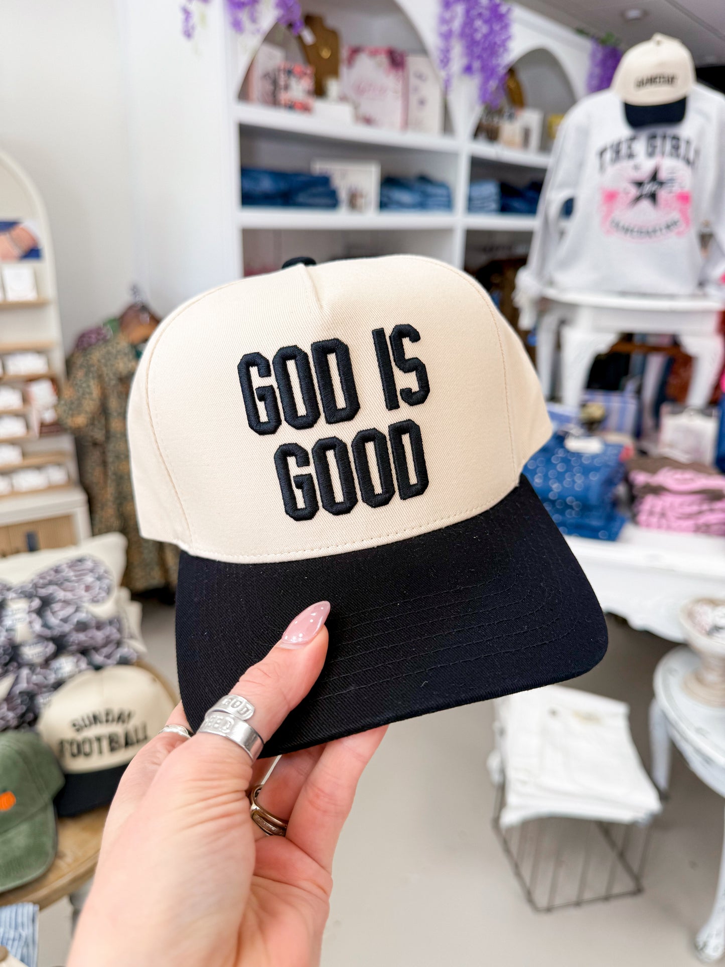 The God is Good Hat - Black