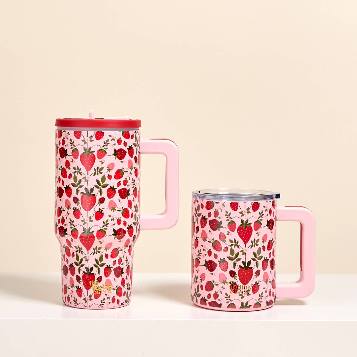 The Darling Effect - 20oz Lifestyle Flip Straw Tumbler - Strawberry Fields
