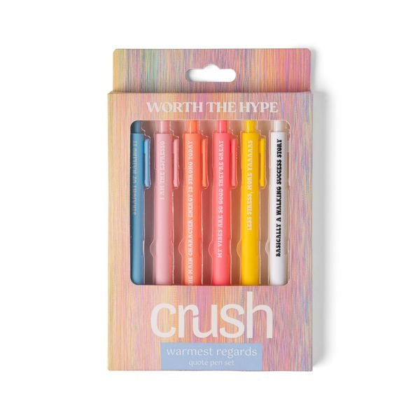 Crush - Warmest Regards Quote Pen Set
