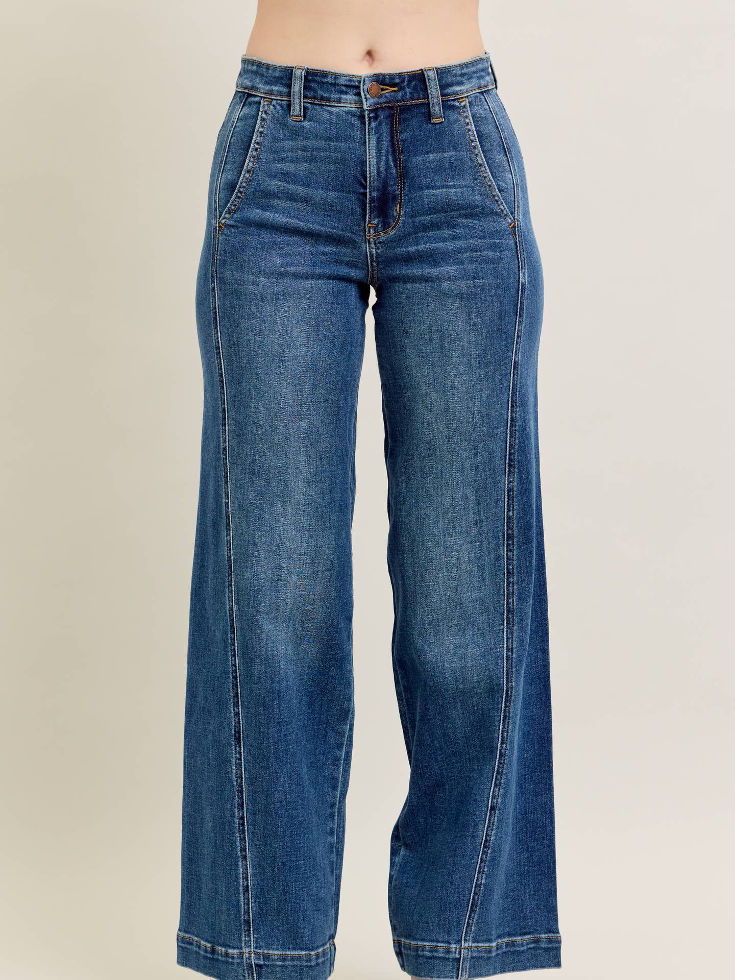 Judy Blue Jeans - High Waisted Trouser Wide Leg
