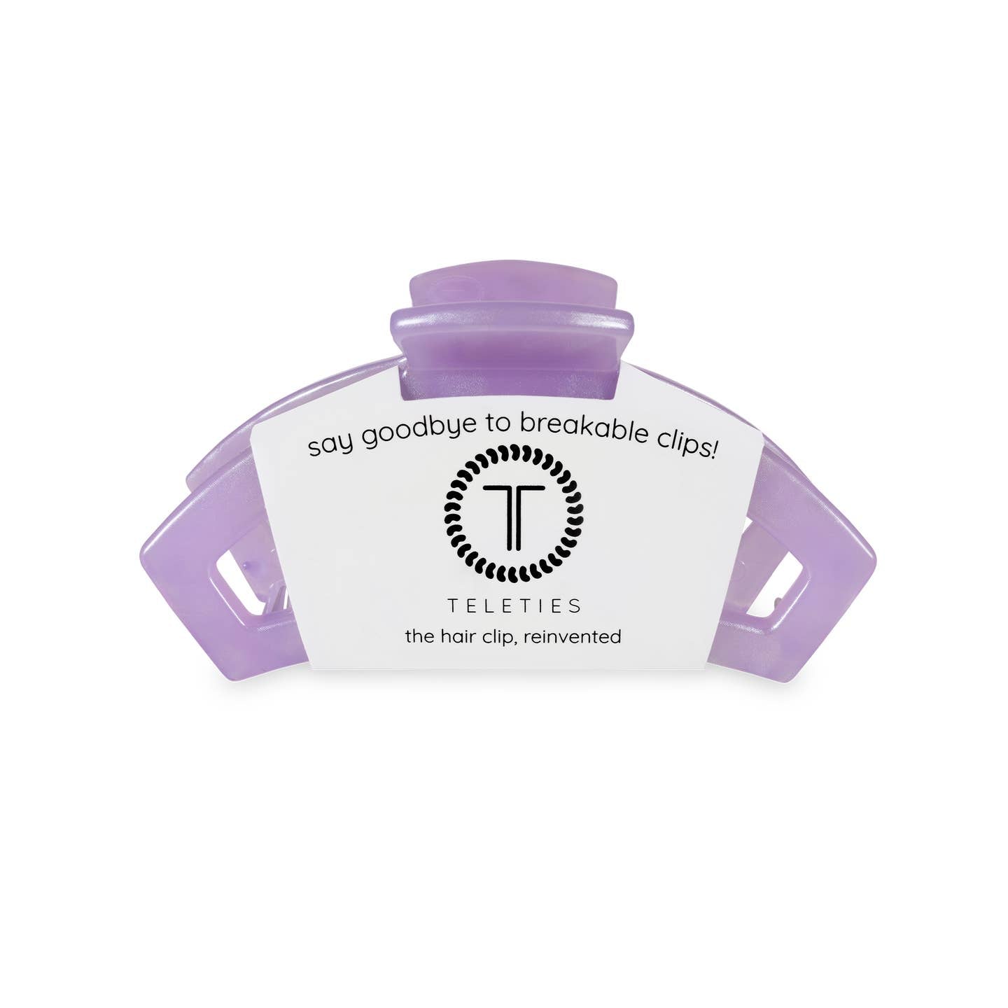 TELETIES - Open Small Hair Clip - Lavender Mist
