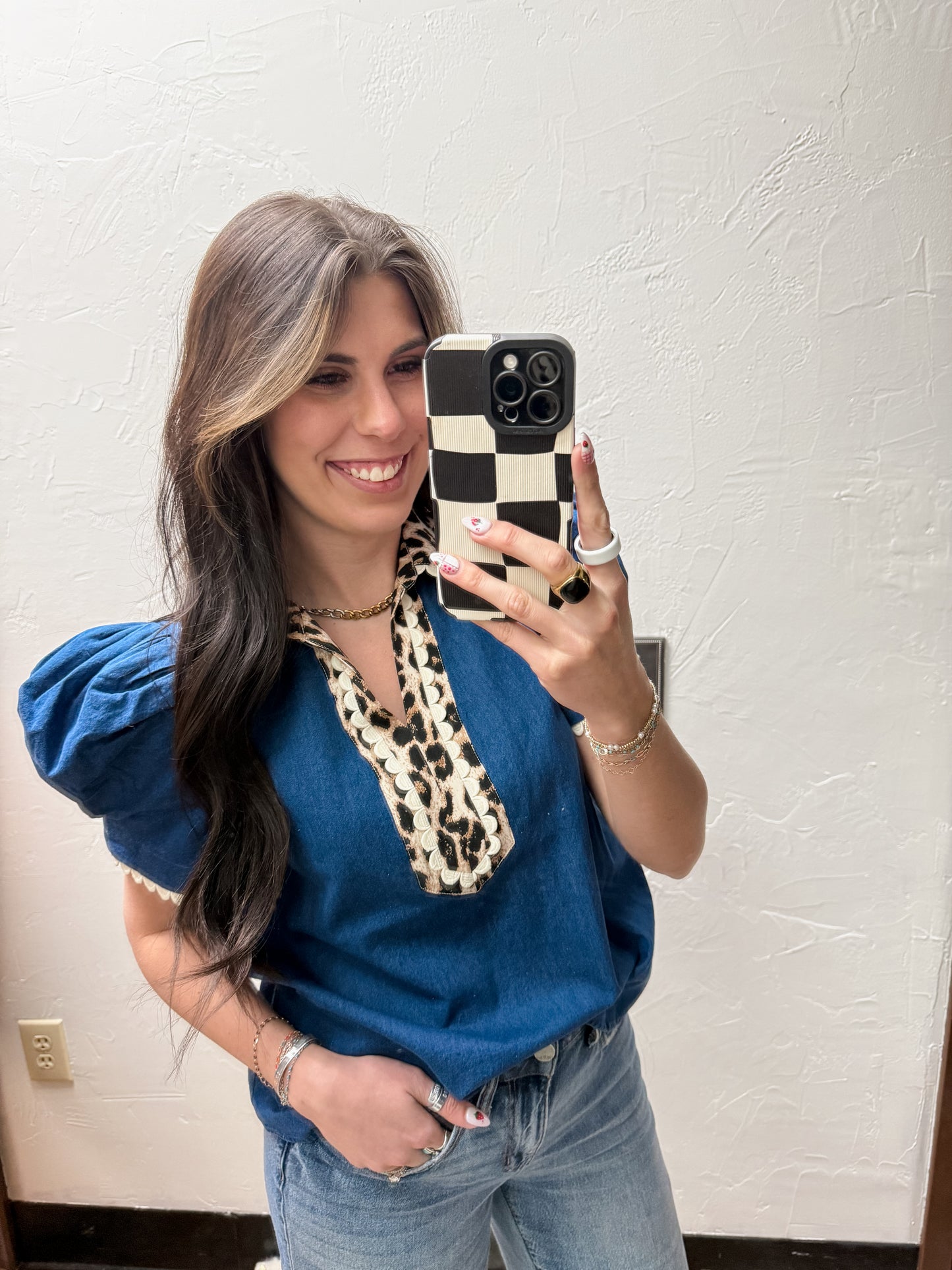The Portia Denim Top