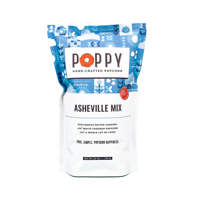 Poppy Hand-Crafted Popcorn - Asheville Mix 6 oz