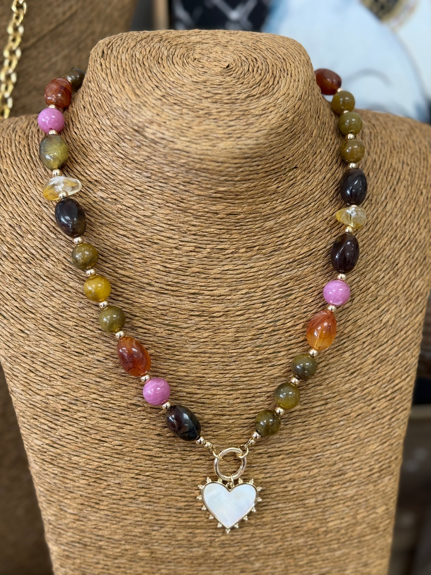 The Kendall Necklace - Brown