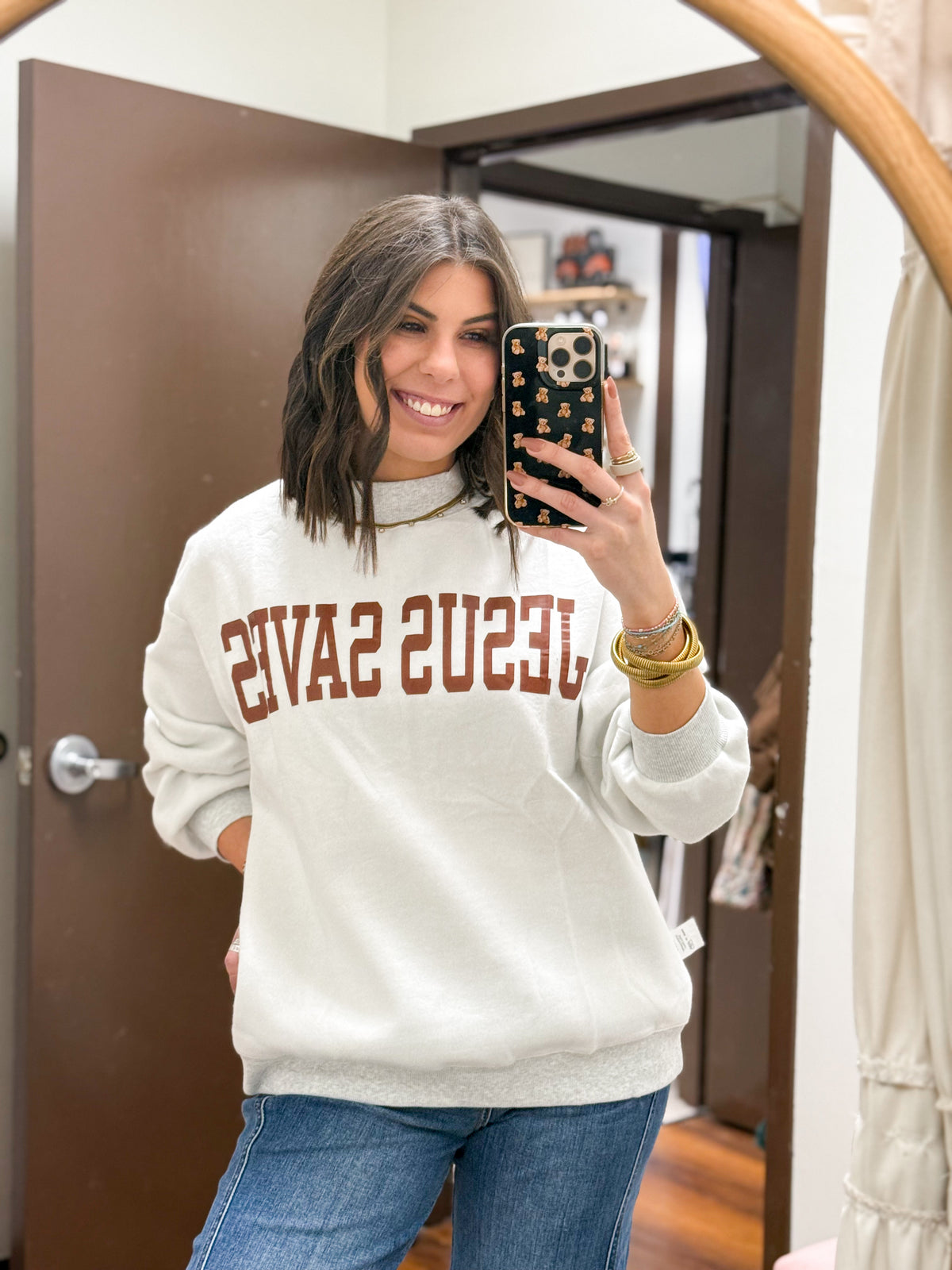 The Jesus Saves Reversible Mock Neck