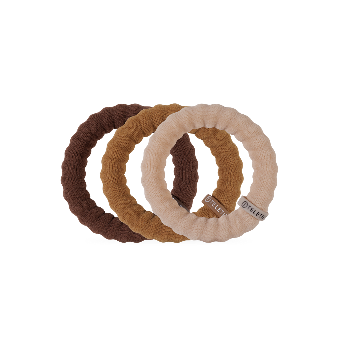 TELETIES - Large - Nylon Hair Ties - Espresso Yourself