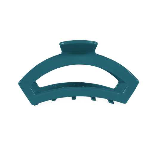 TELETIES - Open Medium Hair Clip - Teal With It
