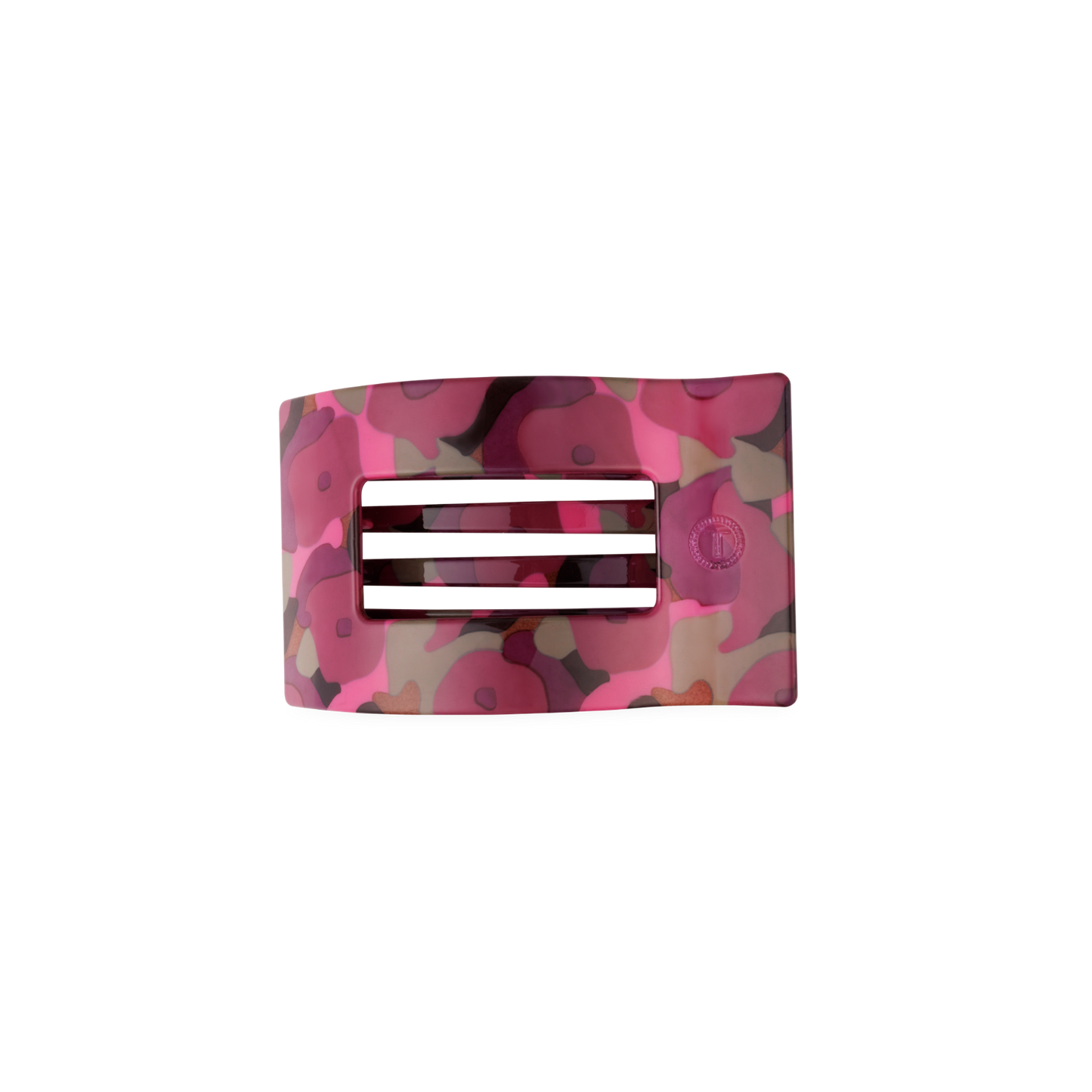 TELETIES - Small Flat Rectangle Hair Clip - Garden Glam