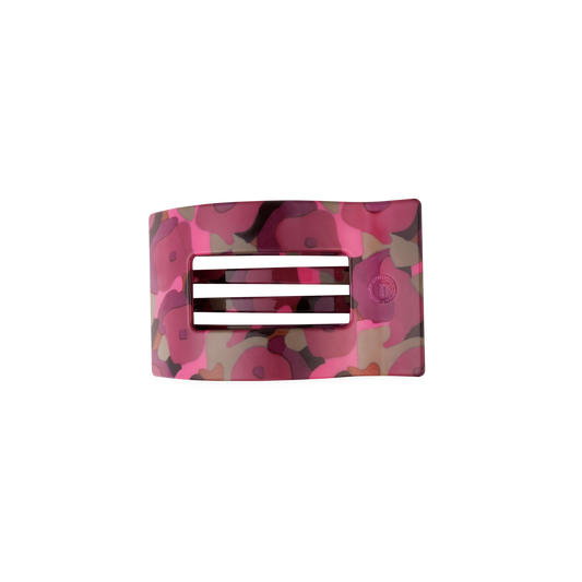 TELETIES - Small Flat Rectangle Hair Clip - Garden Glam