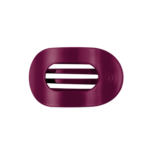 TELETIES - Medium Flat Round Hair Clip - Mulberry