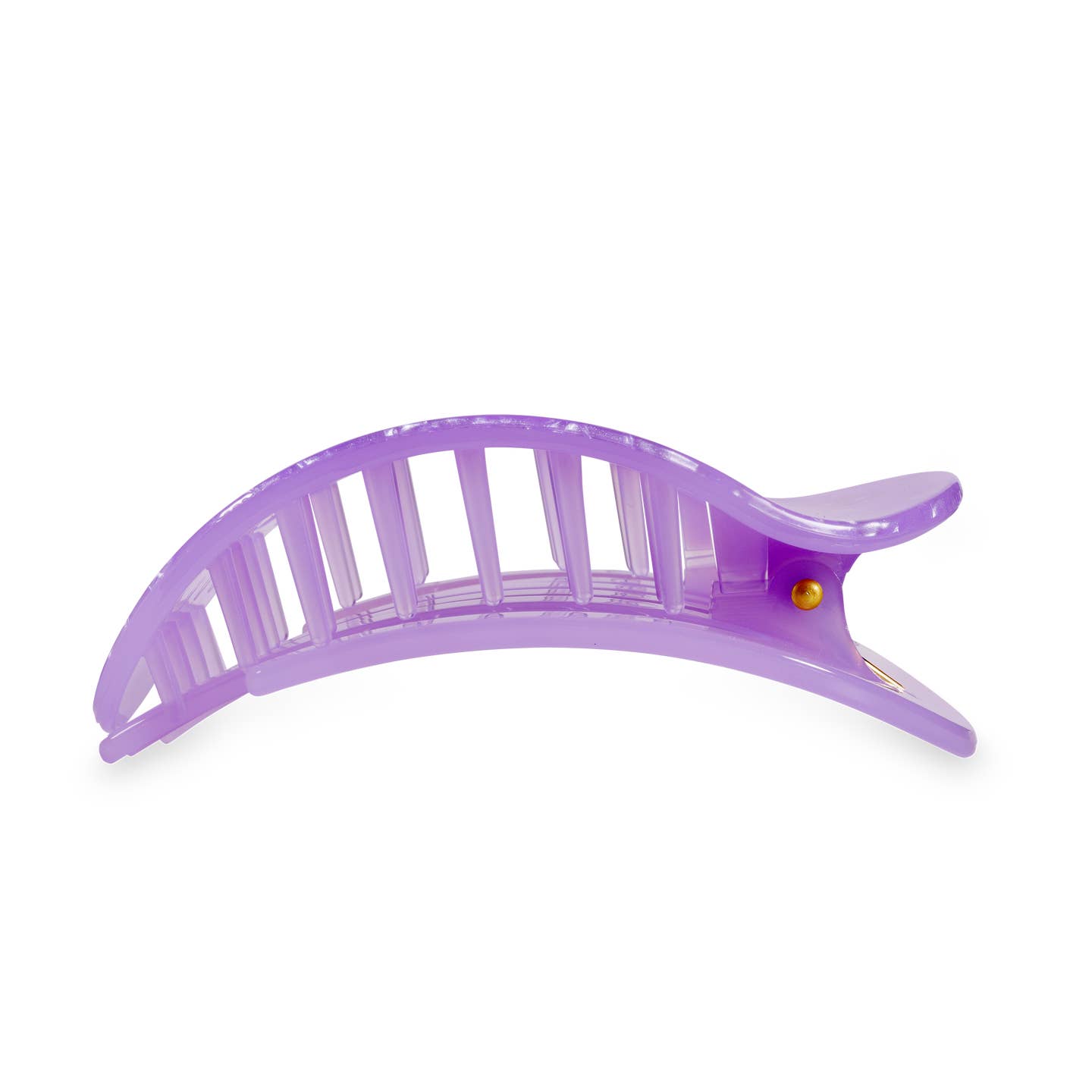 TELETIES - Large Flat Round Hair Clip - Lavender Mist