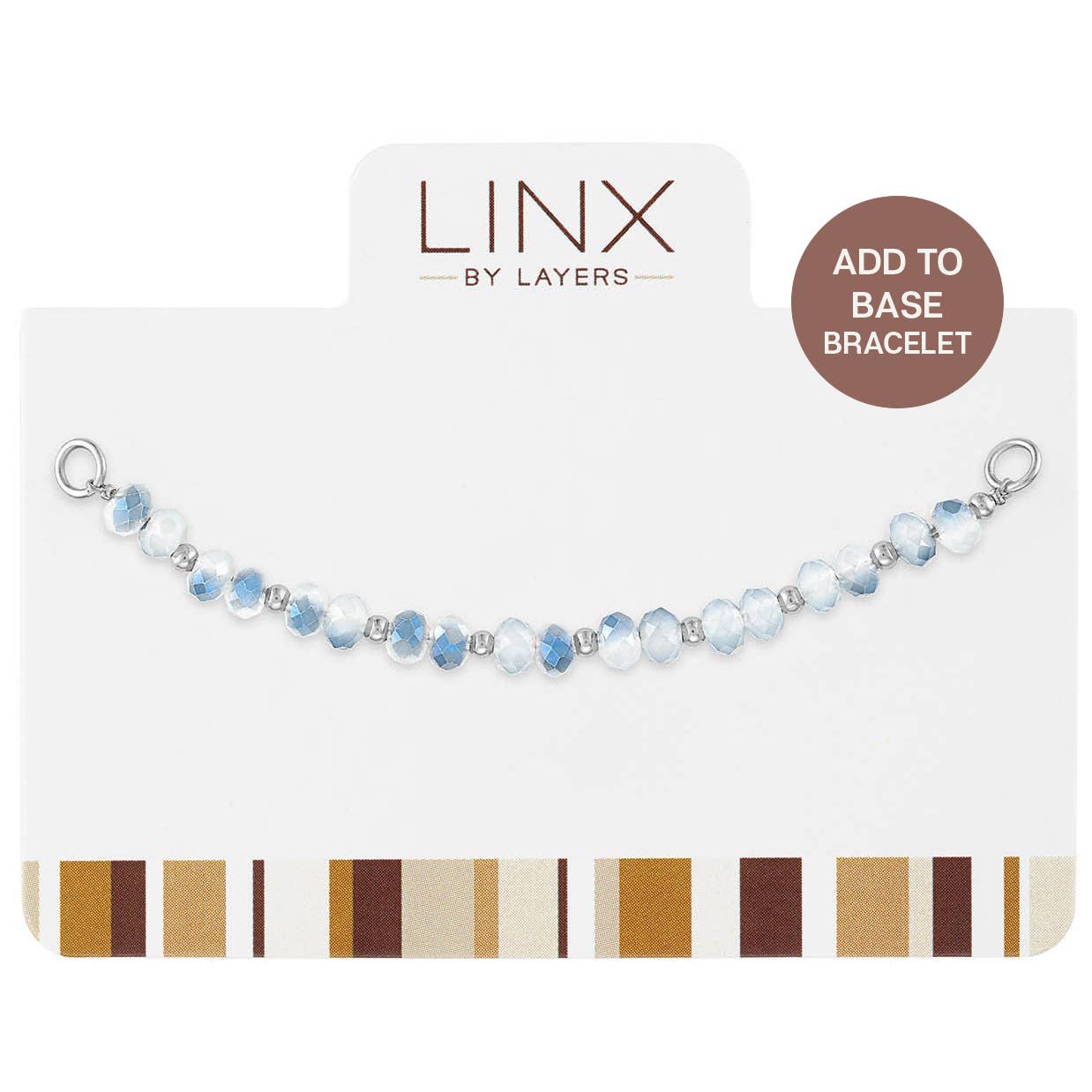 LINX - Add On - Silver Transitioning White To Blue Facet