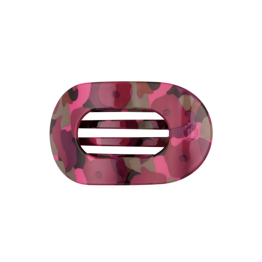 TELETIES - Medium Flat Round Hair Clip - Garden Glam