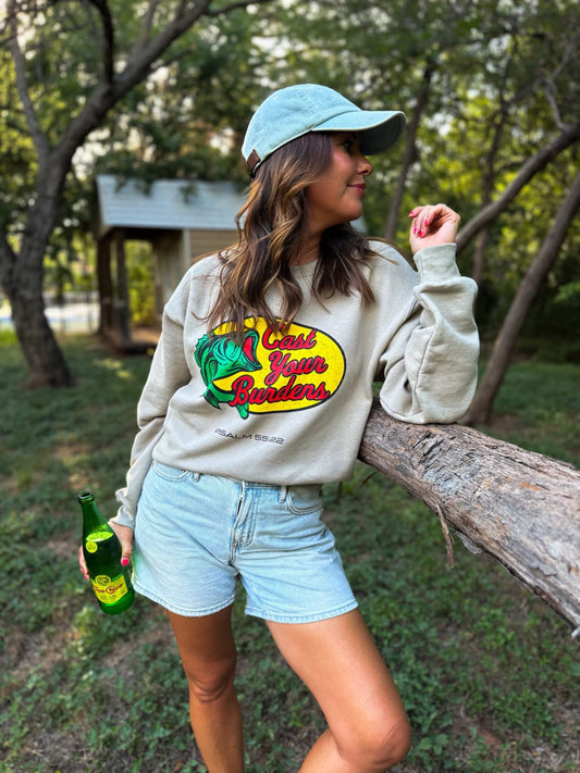 The Cast Your Burdens Sweatshirt