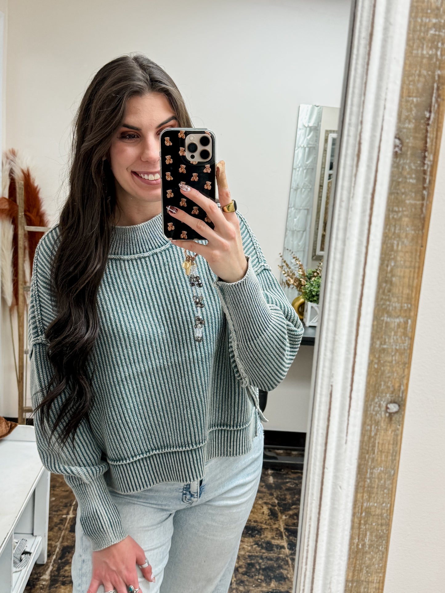 The Jolene Sweater - Ash Jade