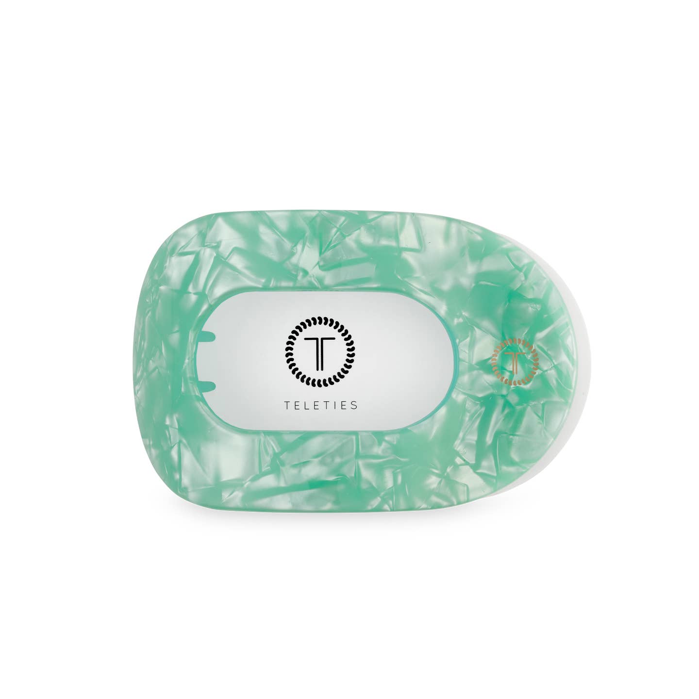 TELETIES - Medium Flat Round Clip - Spring Splash