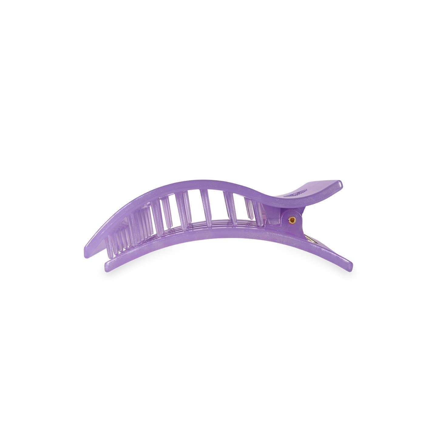 TELETIES - Small Flat Rectangle Hair Clip - Lavender Mist