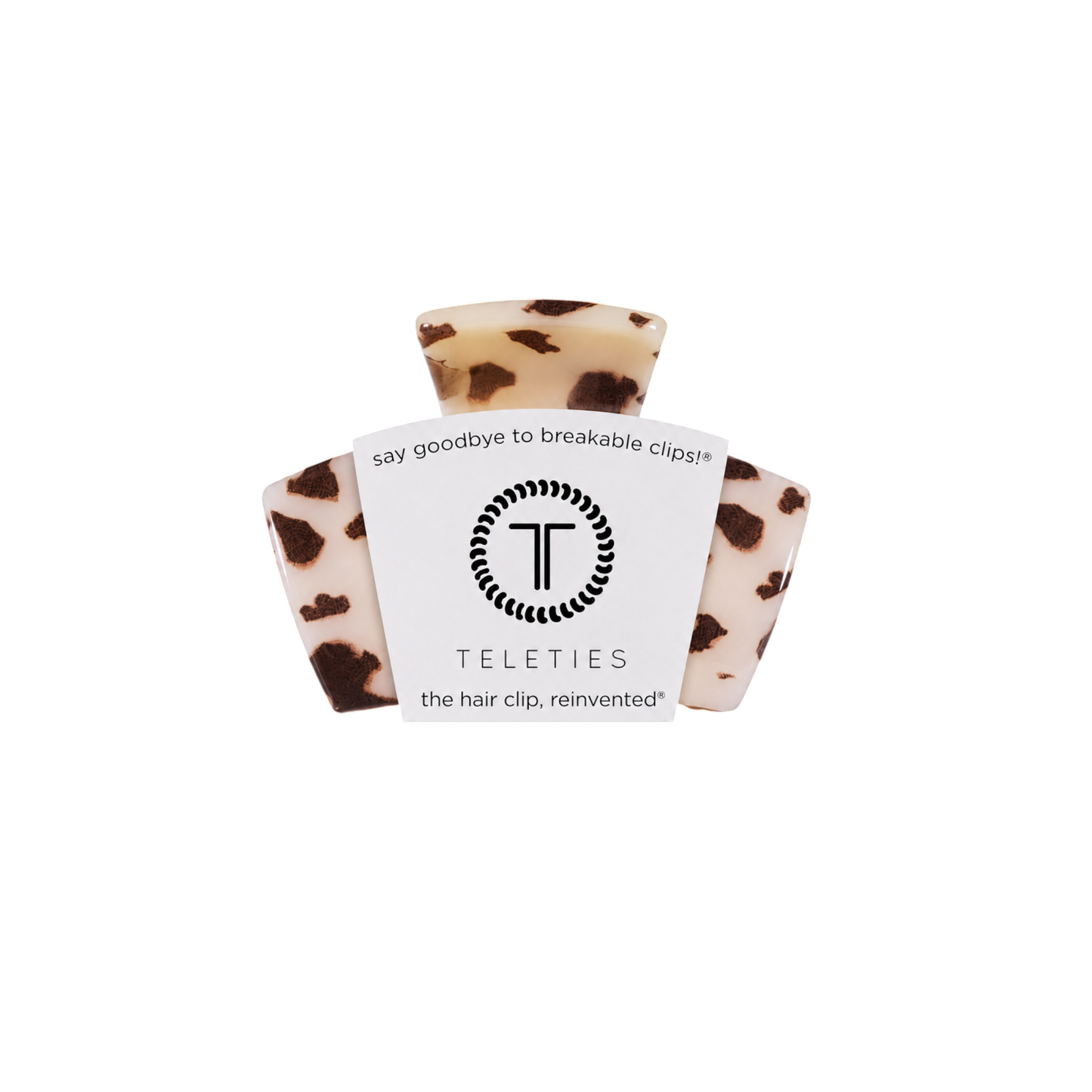 TELETIES - Classic Petite Claw Clip - Blonde Tortoise