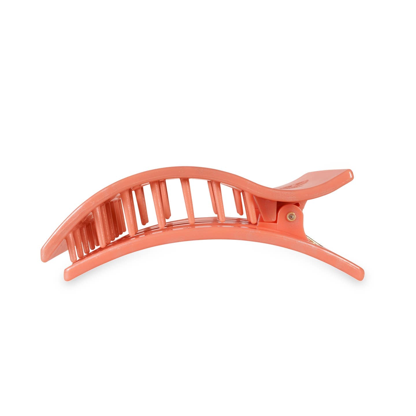 TELETIES - Large Flat Rectangle Hair Clip - Dreamsicle