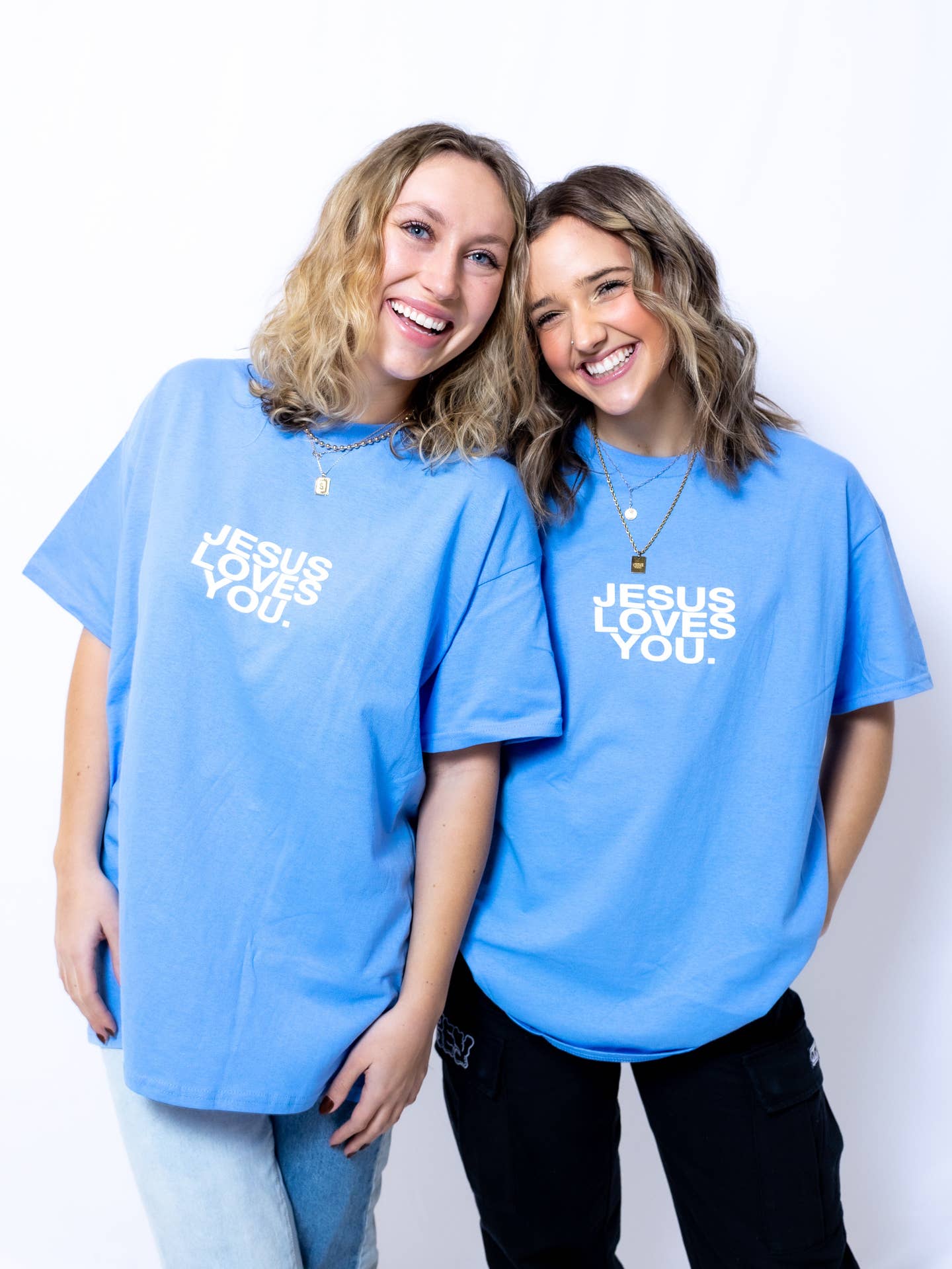 The Jesus Loves You Tee - University Blue