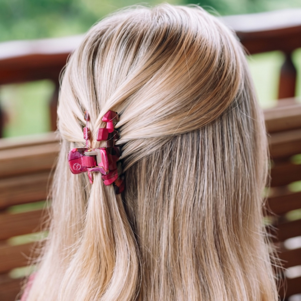 TELETIES - Classic Small Claw Clip - Garden Glam