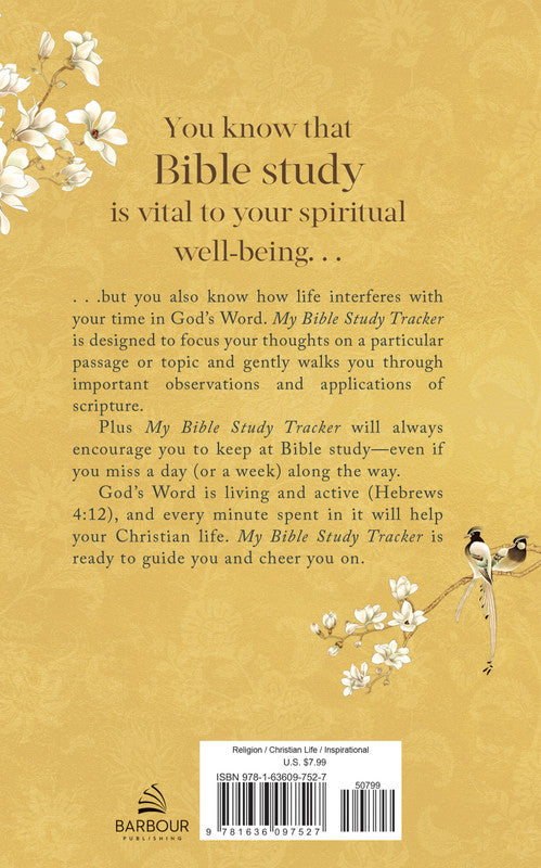 My Bible Study Tracker : Blossoms & Birds