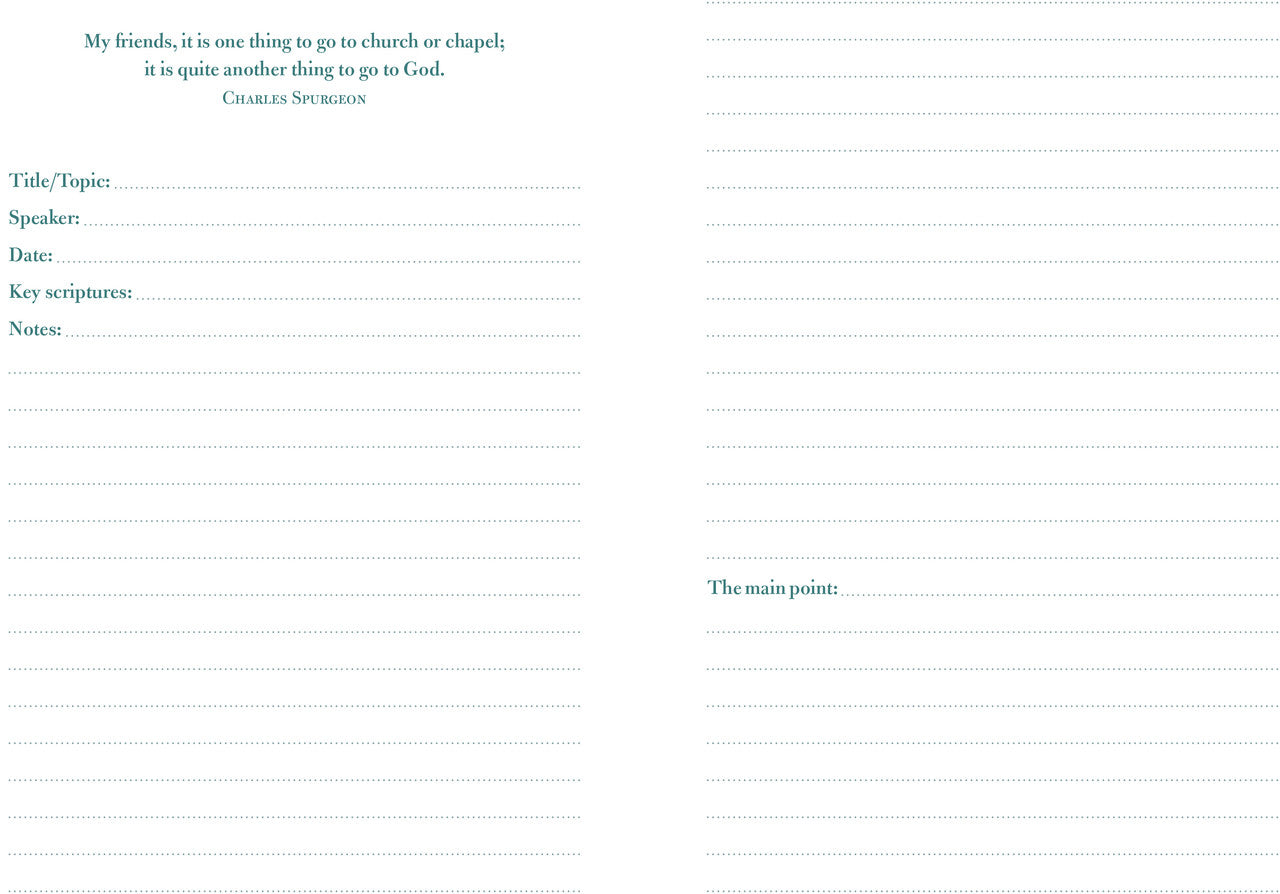 Sermon Notes Journal [Olive Tree]