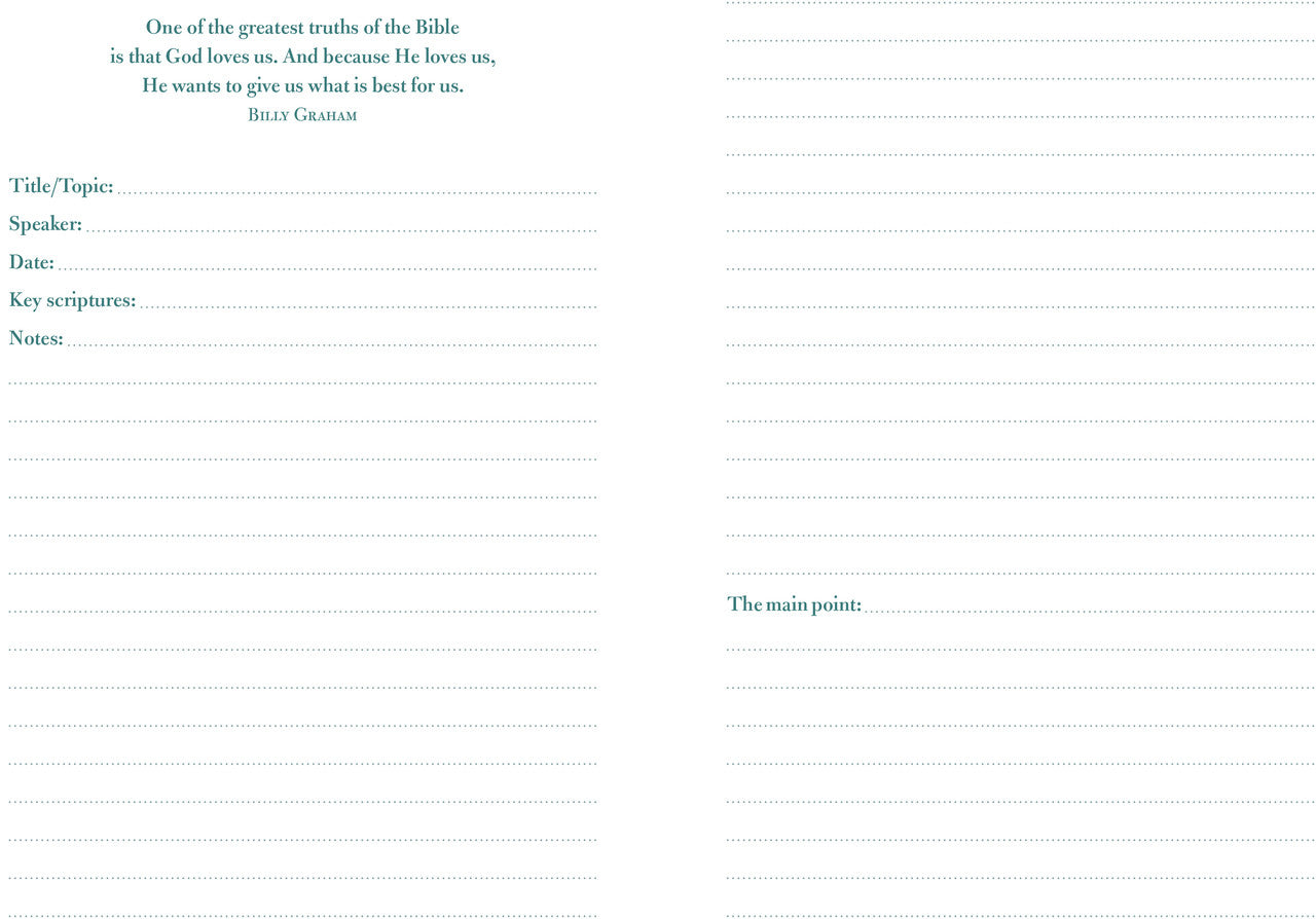 Sermon Notes Journal [Olive Tree]