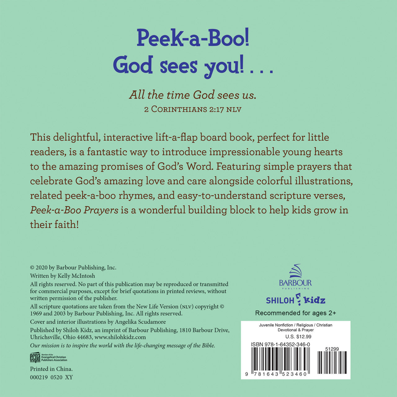 Peek-A-Boo Prayers Lift A Flap Book