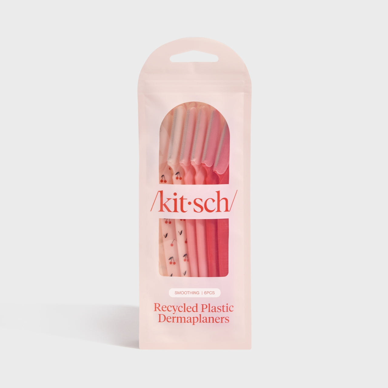 KITSCH - Recycled Plastic Dermaplaners 6pc Set - Asst Cherry Blossom