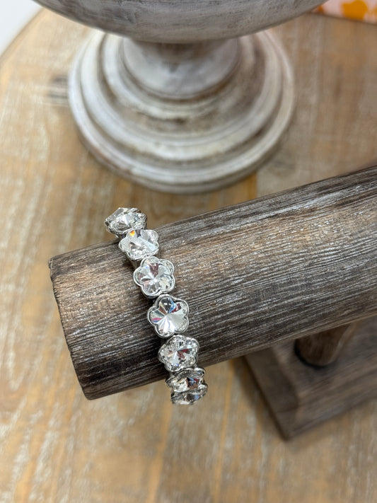 The Madeline Bracelet - Silver/Crystal