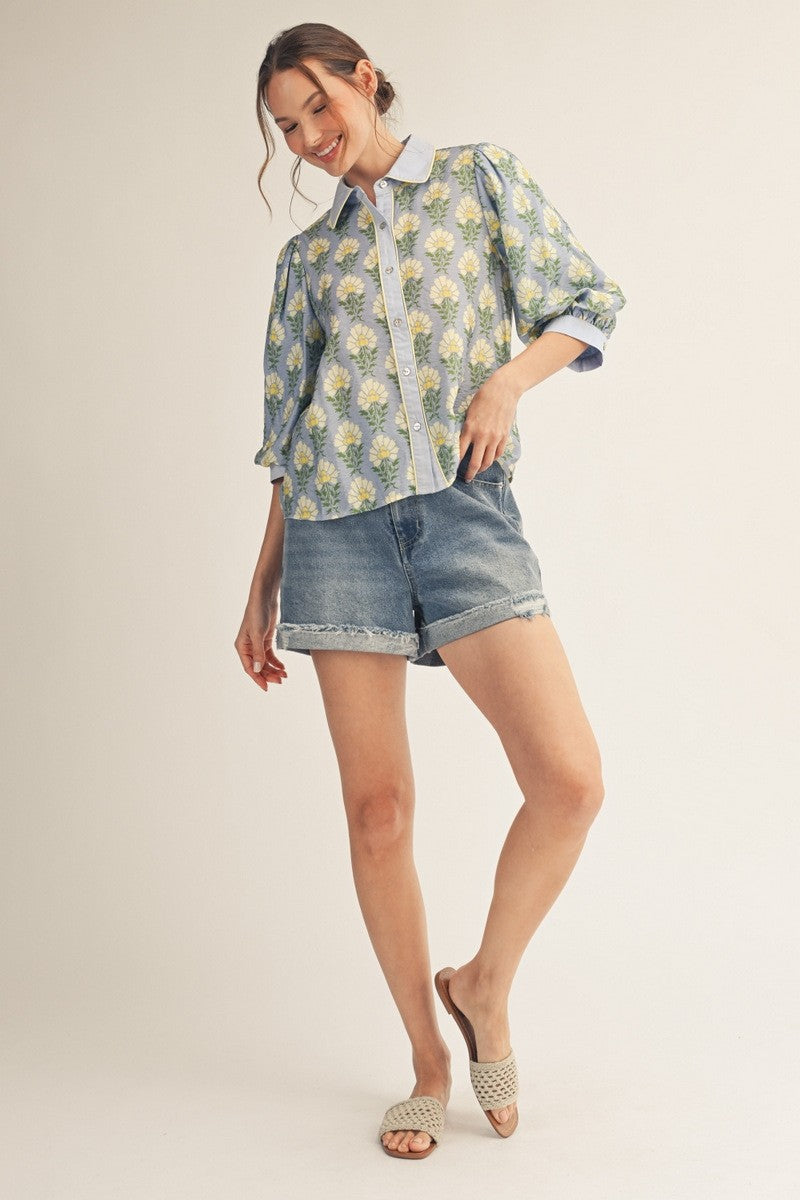 The Rayna Top - Blue