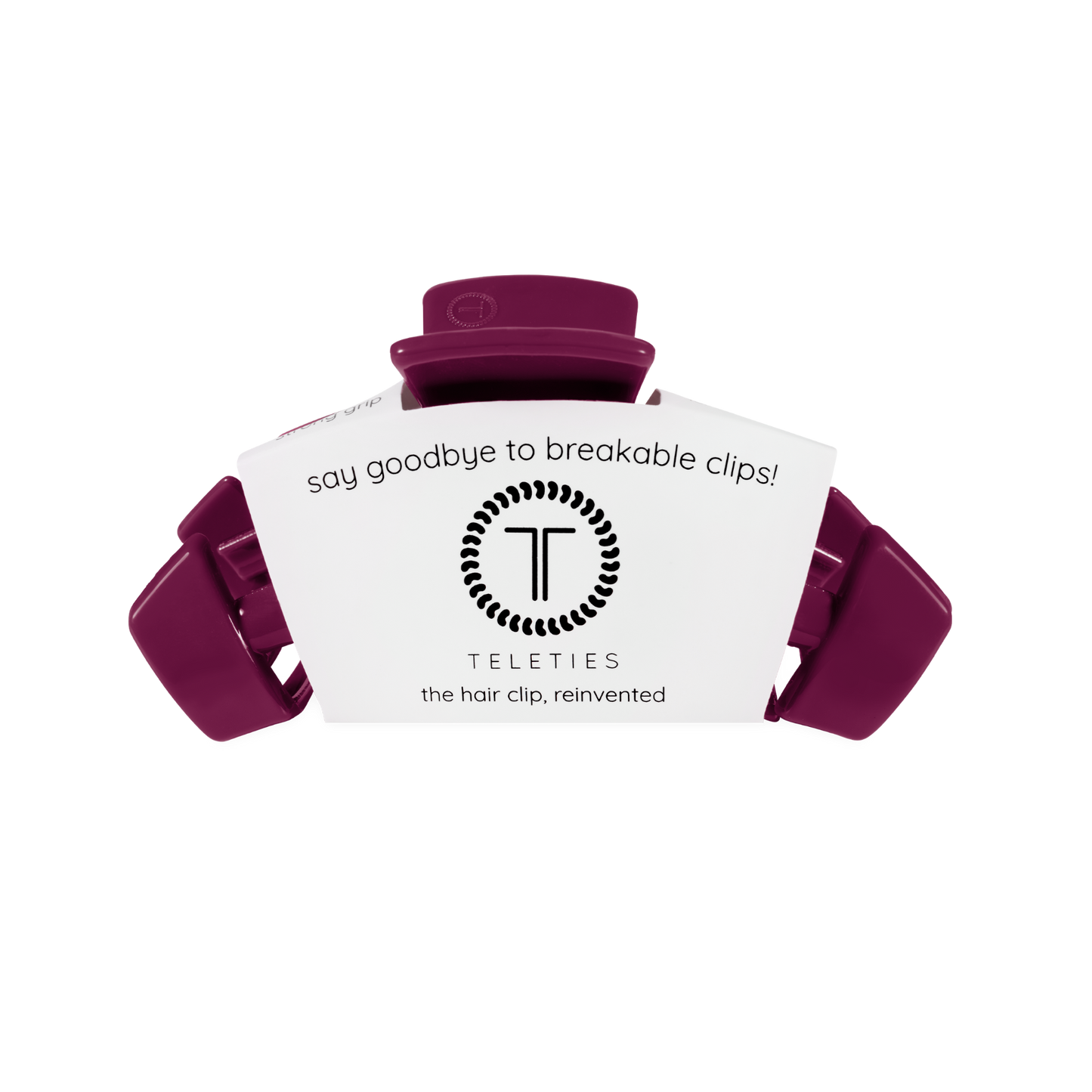 TELETIES - Classic Medium Claw Clip - Mulberry
