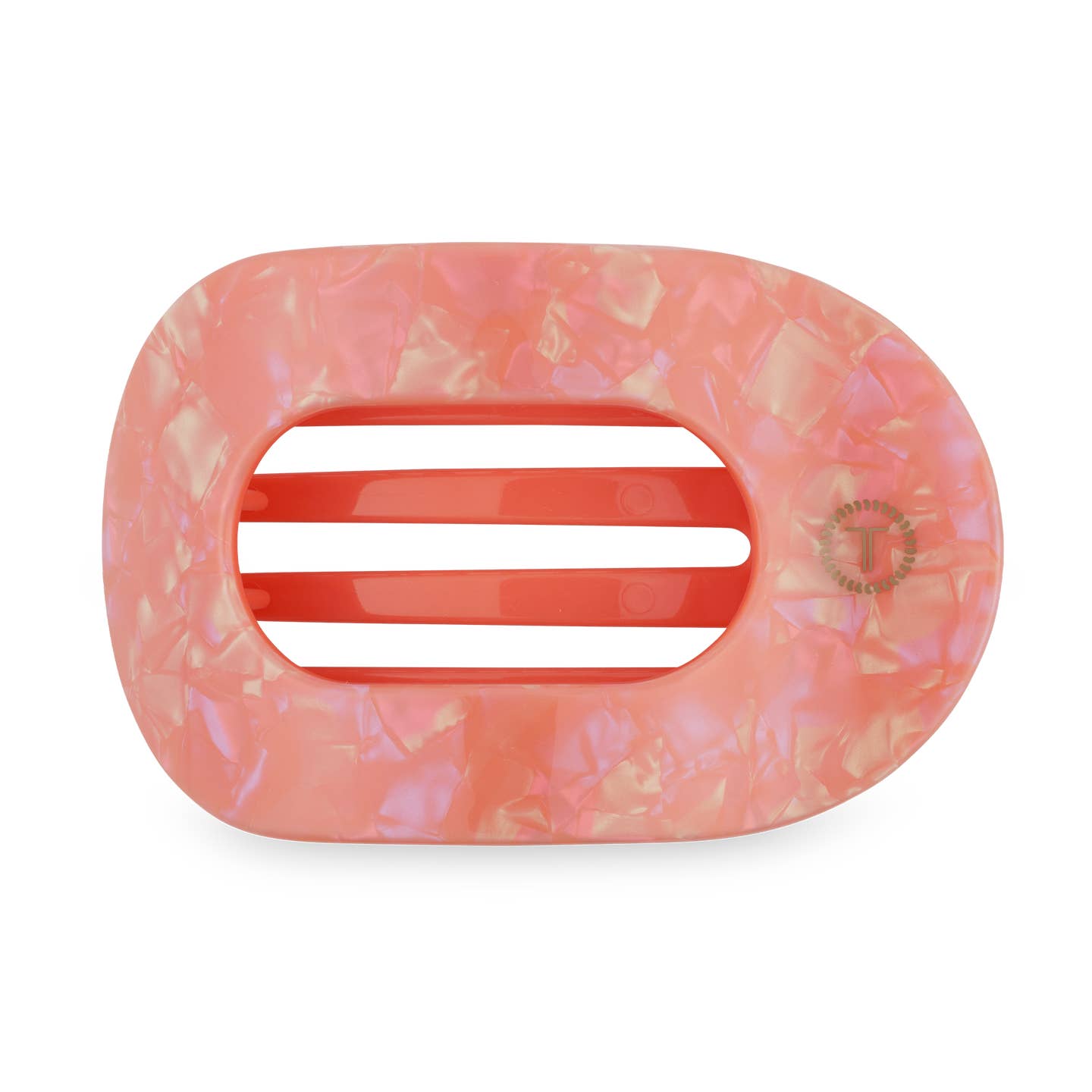 TELETIES - Medium Flat Round Clip - Dreamsicle