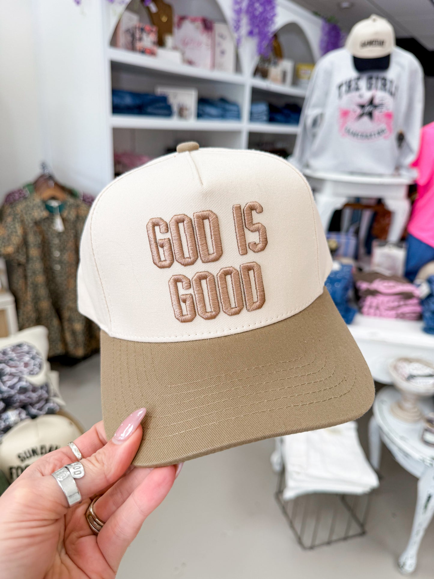 The God is Good Hat - Beige