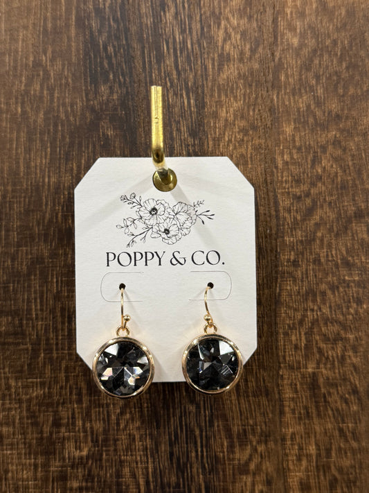 The Katelle Earrings - Gold/Hematite