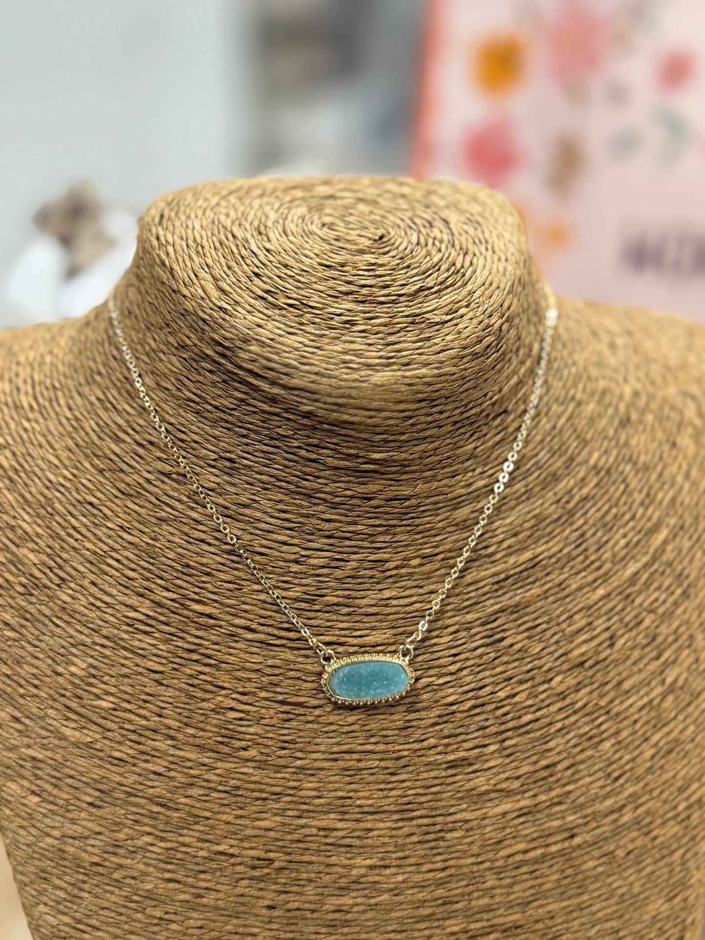 The Sadie Necklace - Gold/Turquoise