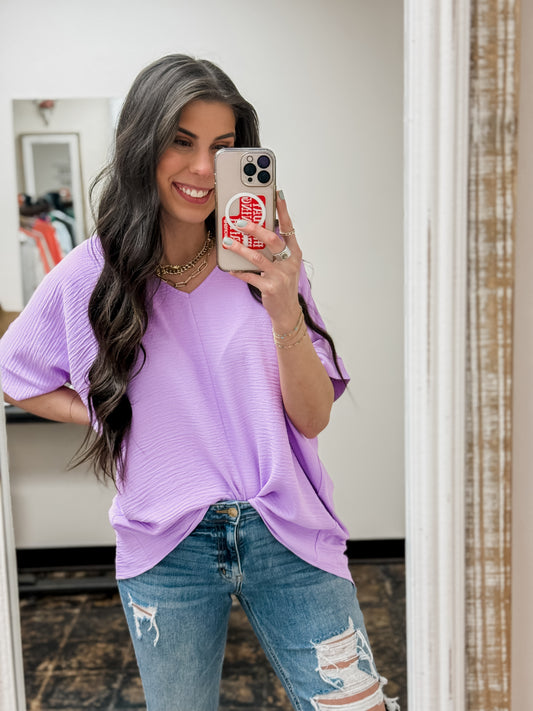 FINAL SALE - The Becca Top - Lavender
