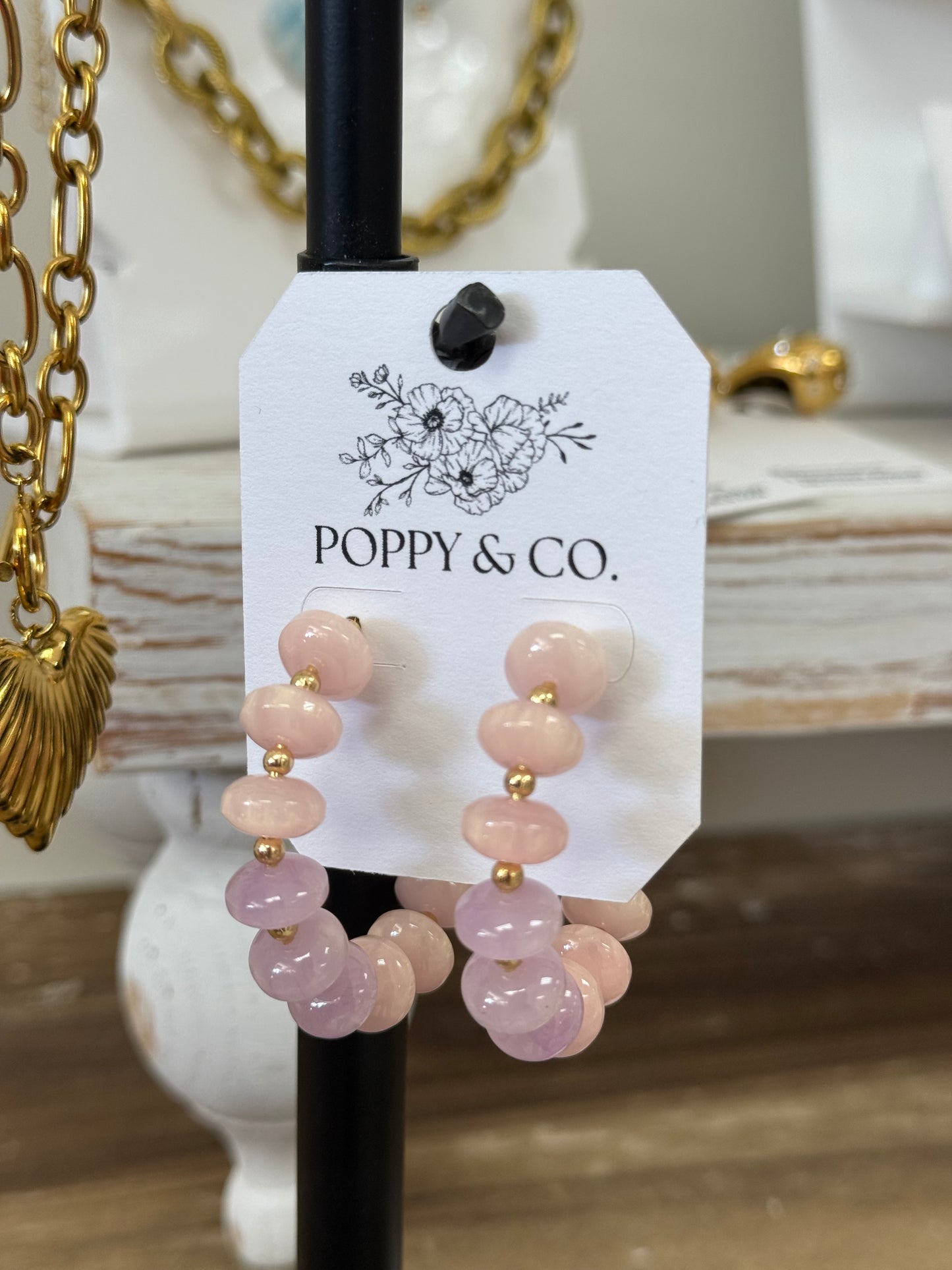 The Laylani Earrings - Pink