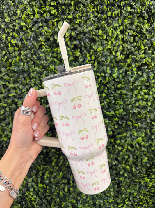 The Bows + Cherries 40oz Tumbler