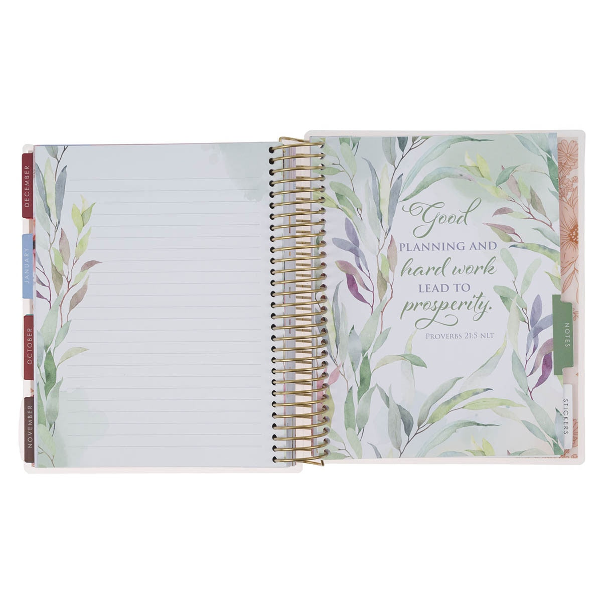 2027 Strength and Dignity 18-Month Spiral Planner - Proverbs 31:25